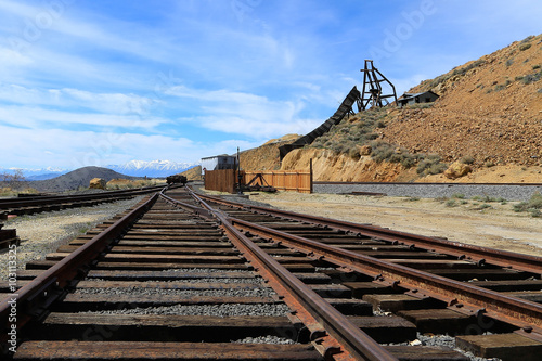 Railroad at Gold Hill NV photo