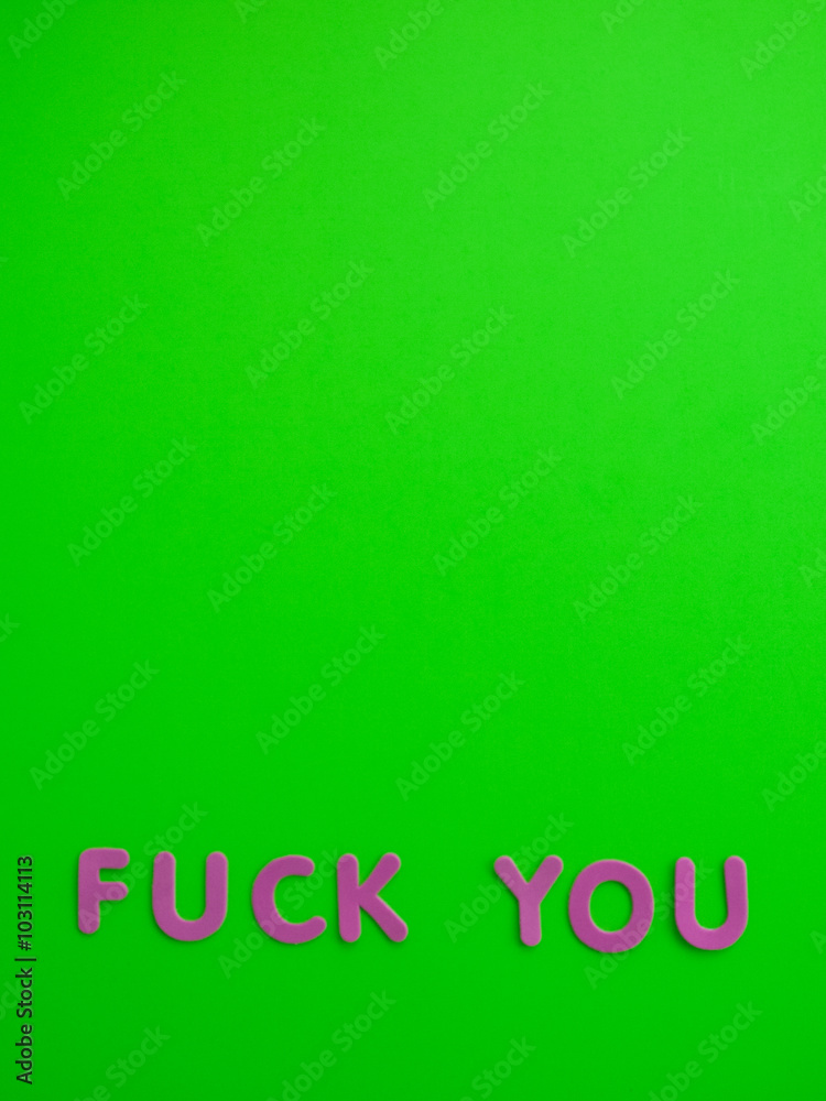 Fototapeta premium f**k you