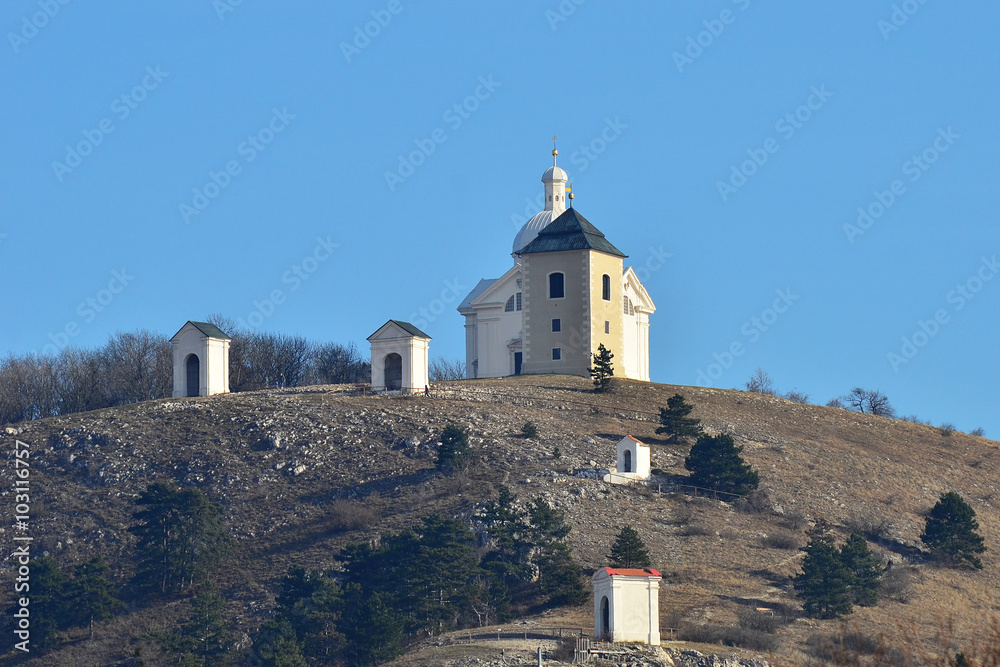 Holy Hill near Mikulov,Czech republic