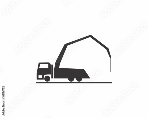 Concrete Pump Truck Logo