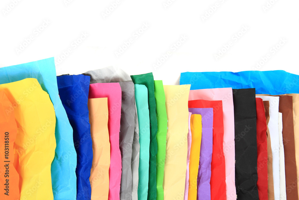 crumpled color papers background crumpled color papers background