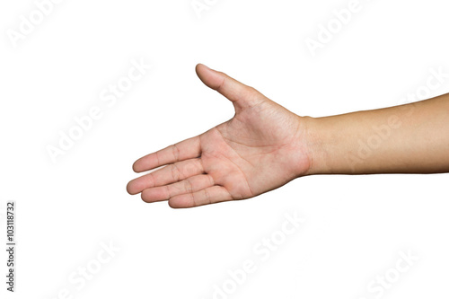 Wallpaper Mural A hand is reaching out so it can shake hands. Torontodigital.ca