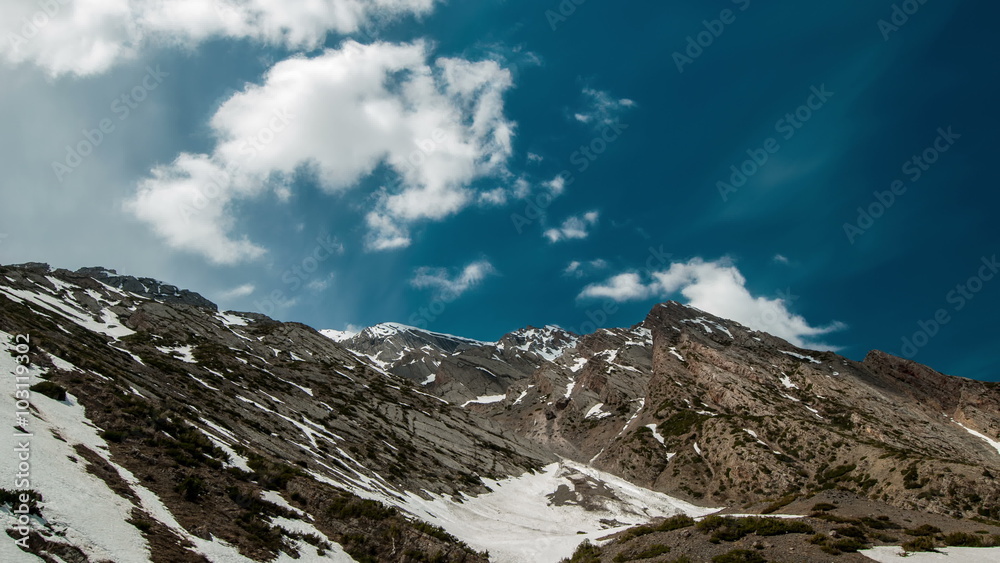 4K Timelapse. Clouds over the mountain tops Sairam-Su, Tyan-Shan 4K Timelapse. Clouds over the mountain tops Sairam-Su, Tyan-Shan
