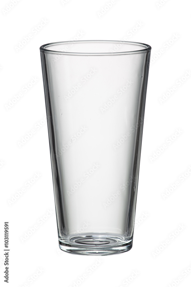 glass empty isolated on white background glass empty isolated on white background