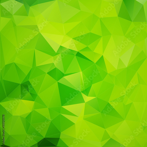 Green polygonal background
