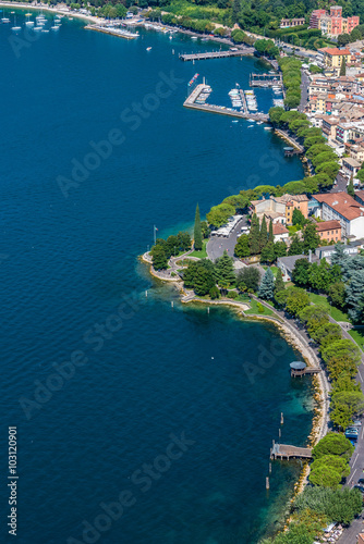 Fototapeta Naklejka Na Ścianę i Meble -  Beautiful coast of the lake Garda in Italy - Destination for vacation