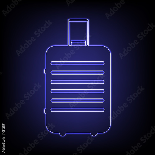 Vector neon effect icon