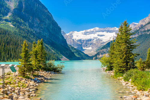 Majestic mountain lake in Canada.