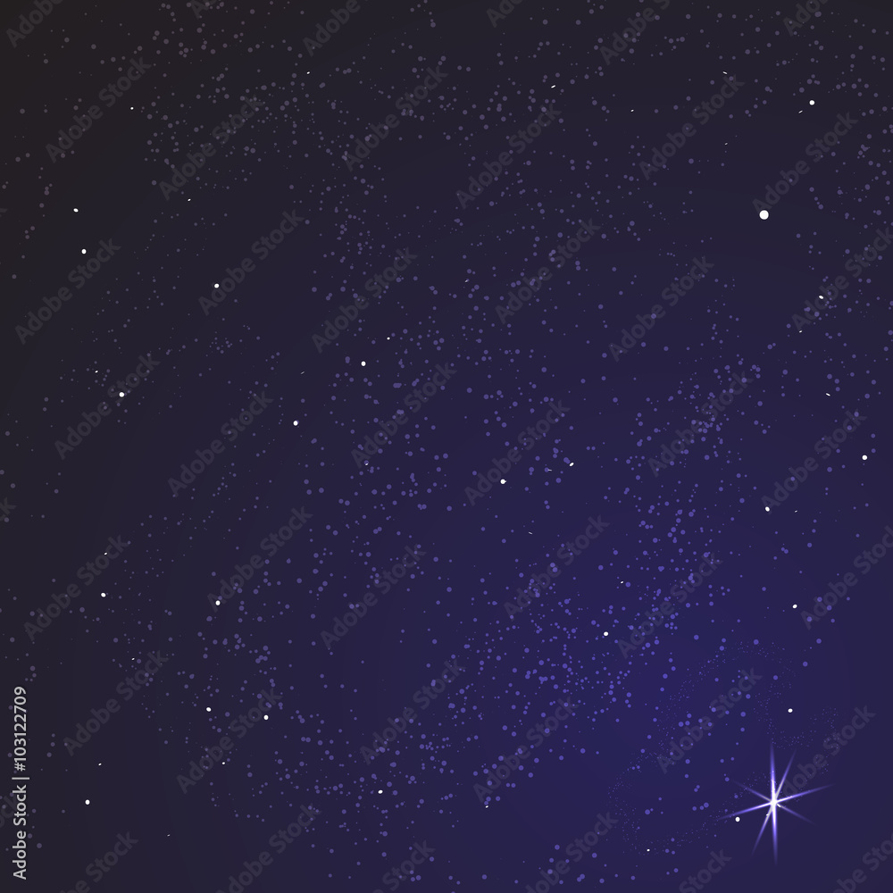 Obraz premium Vector Universe background for design. Star and space template. Vector EPS10.
