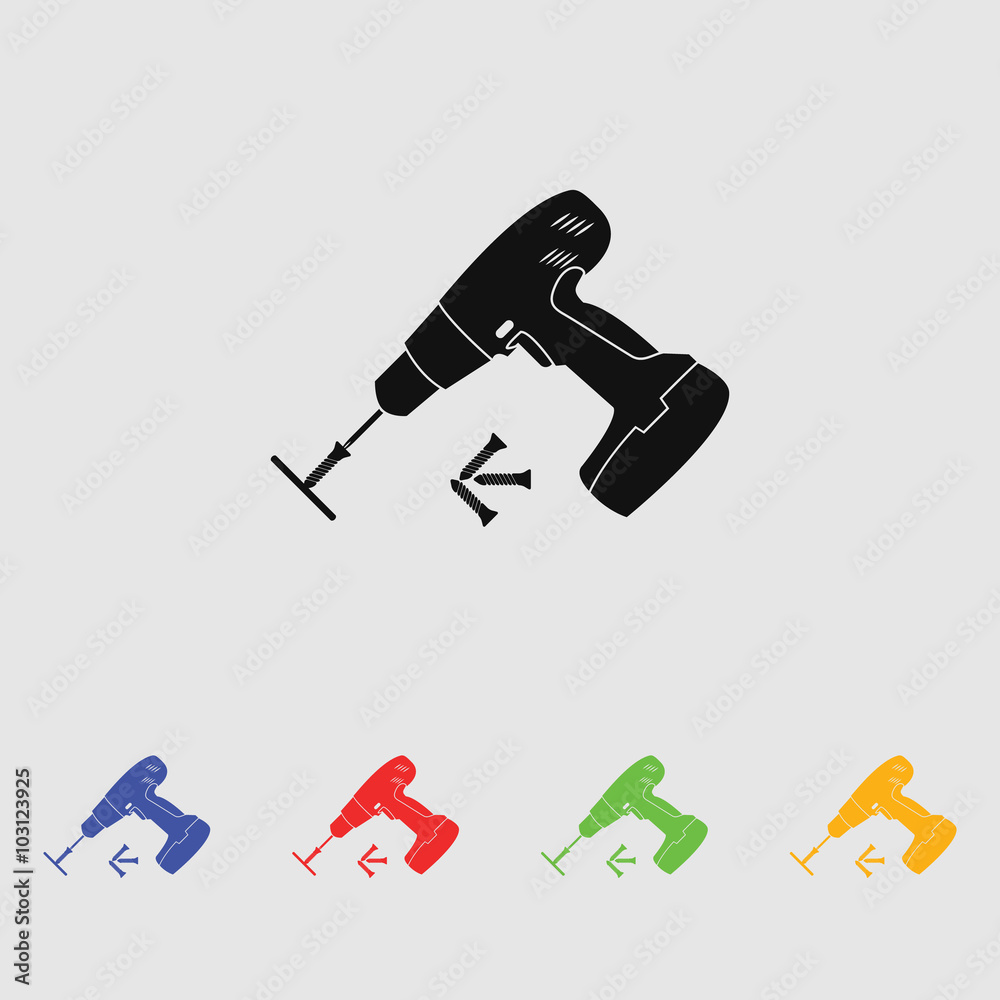 Electric Screwdriver with screws Electric Screwdriver with screws