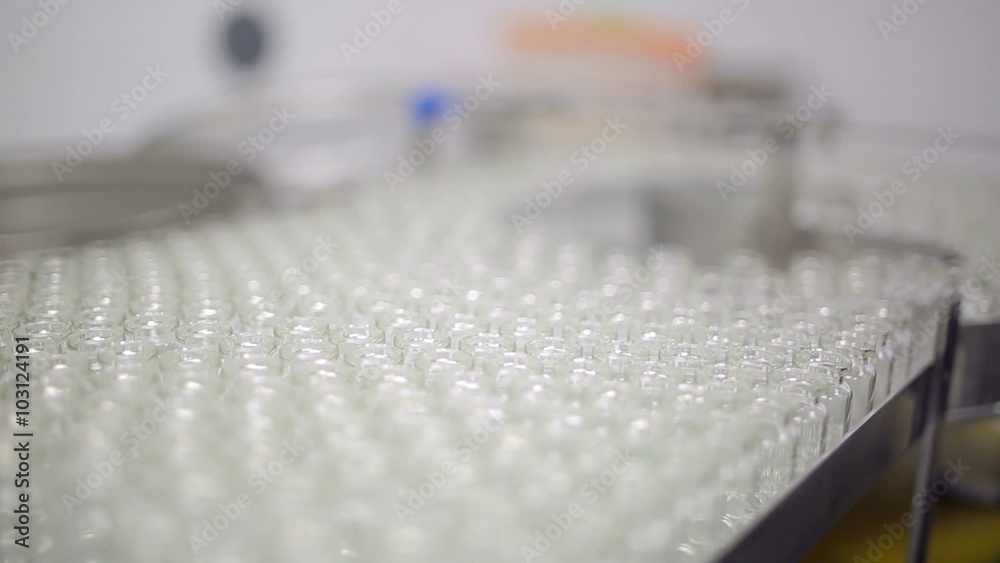 Glass vials in pharmacology manufacturing