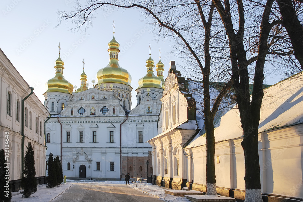 Uspensky(Uspenski) Cathedrall of the Kiev-Pechersk Lavra. Ukrain