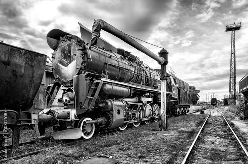 Wallpaper Mural The old steam locomotive Torontodigital.ca