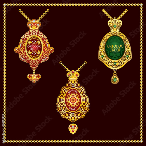 Ortodox diamond order vector religion