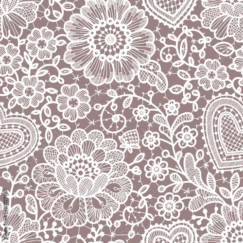 Lace seamless pattern.