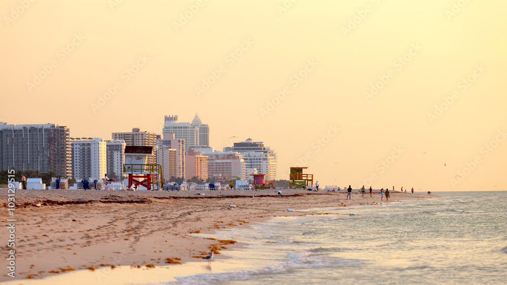 Lifeguard Tower in South Beach, Miami Beach, Florida Lifeguard Tower in South Beach, Miami Beach, Florida