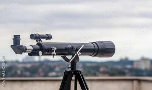 telescope on the roof