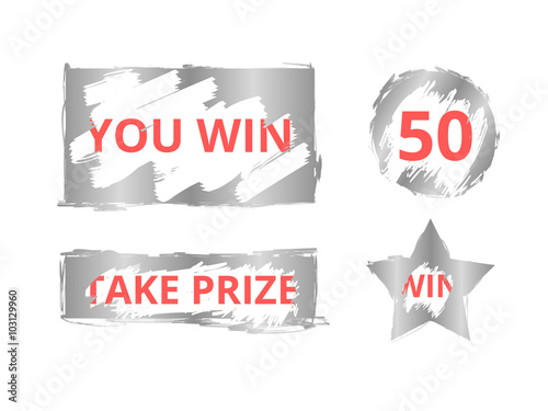 Scratch card game and win.