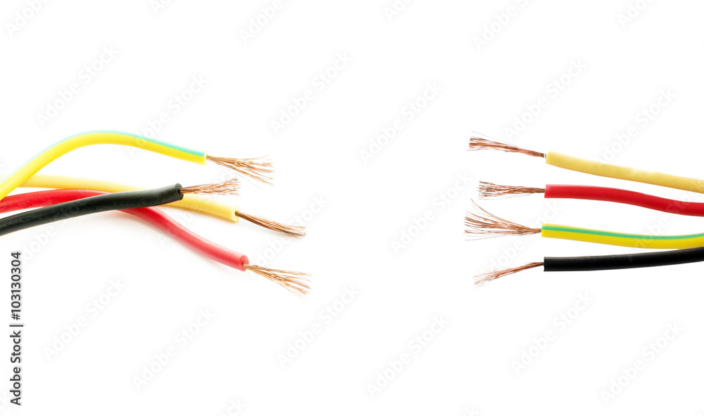 Wires of different colors