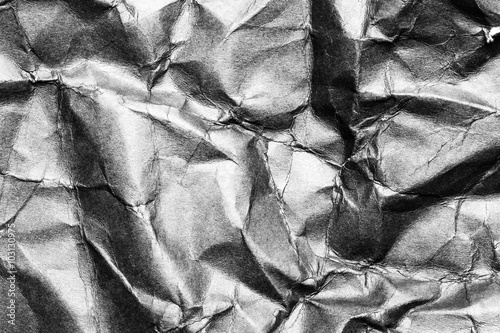 Bblack crumpled paper texture background photo