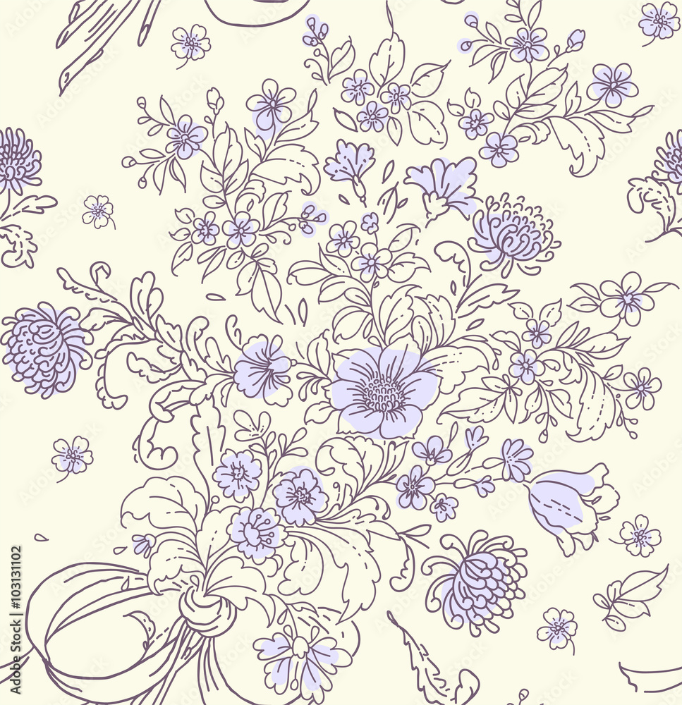 Floral Seamless Pattern.