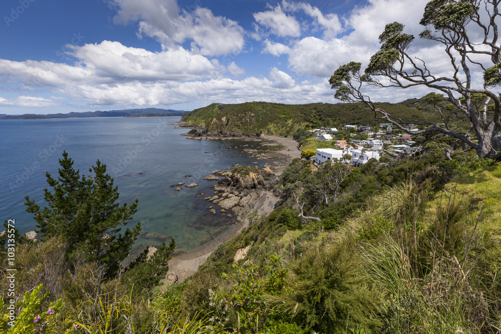 Landscape from Russell near Paihia, Bay of Islands, New Zealand Landscape from Russell near Paihia, Bay of Islands, New Zealand