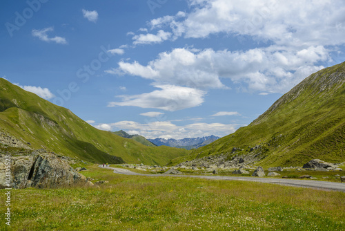 alpine landscape in summer, Alps of South Tyrol (Suedtirol), Austria, Europe 
