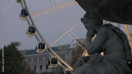 Ferris wheel in Budapest. Detail