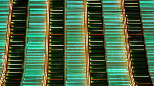 Wallpaper Mural Colorful Neon Lights Flashing in Las Vegas at Night Torontodigital.ca