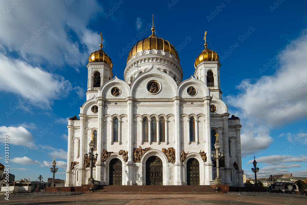 Cathedral of Christ the Saviour in Moscow, Russia