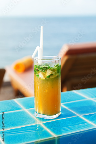 Mojito Cocktail at the pool