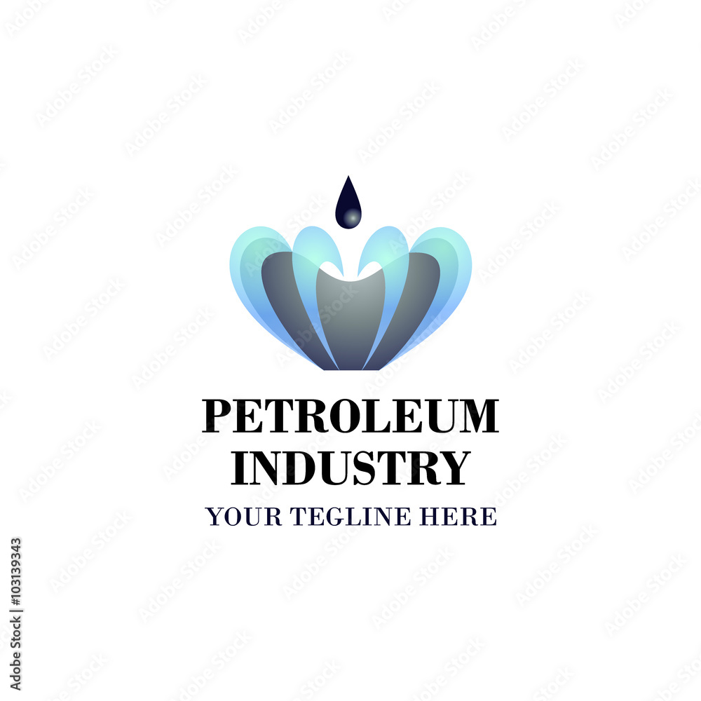 Obraz premium Petroleum Industry logo.