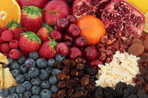Superfood Fruit Background