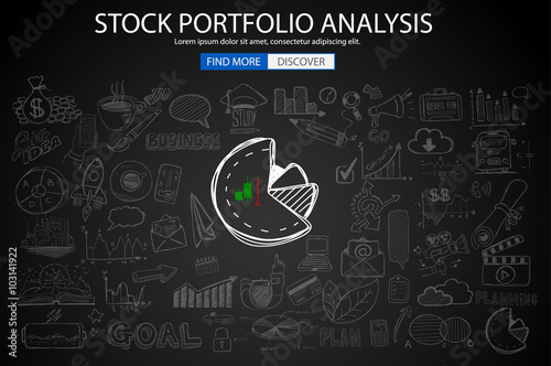 Stock Portfolio Analisys Concept Background