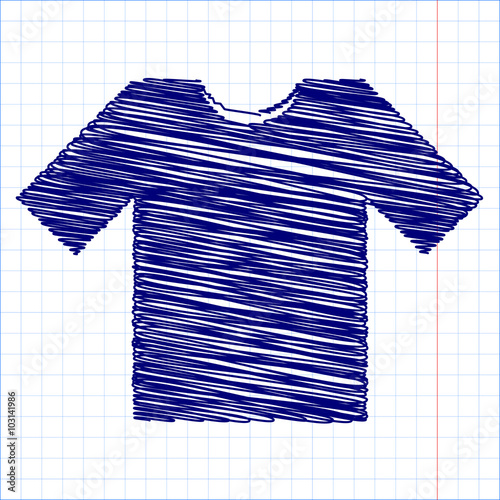 Scribble icon with pen effect