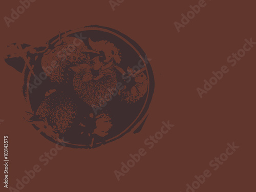 abstract detail of strawberry fruit with artistic effect filter process. graphic cover