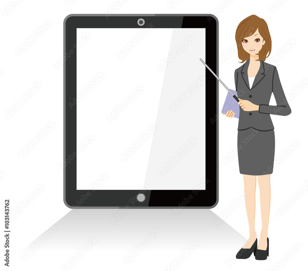ビジネスウーマン タブレット ビジネスウーマン タブレット