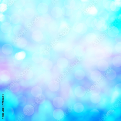 Abstract blue light bokeh purple and blue background