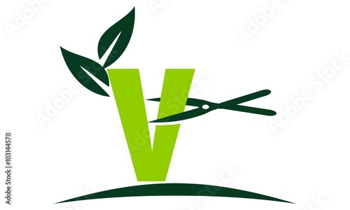 Letter V Lawn Logo