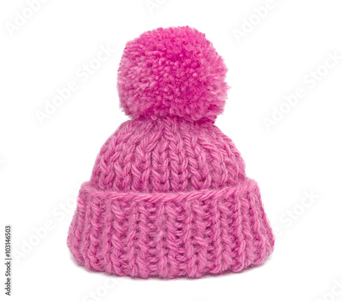 knitted hat with pompom
