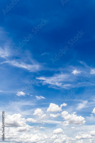 Canvas Print Sky clouds