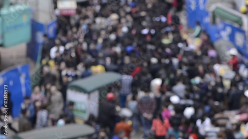 Wallpaper Mural Crowded street Torontodigital.ca