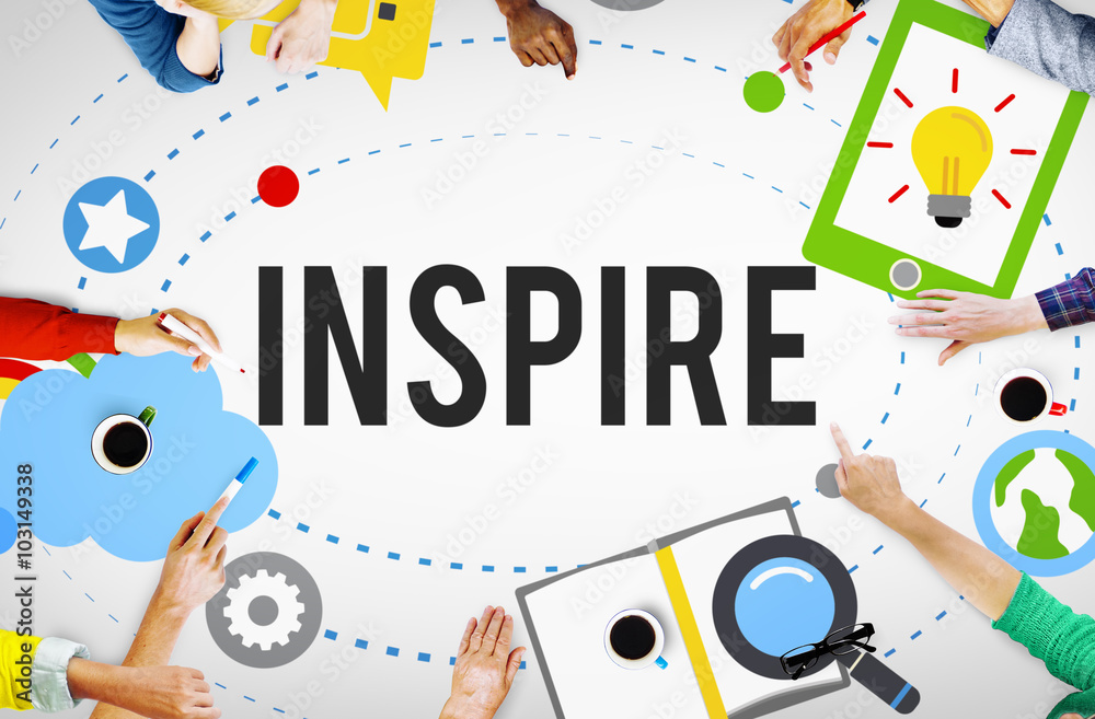 Fototapeta premium Inspire Ideas Creativity Knowledge Inspiration Vision Concept