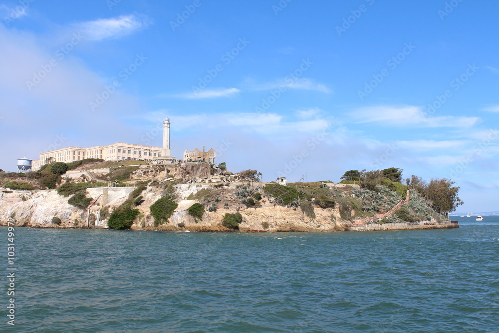 Bay View Of Alcatraz Prison 