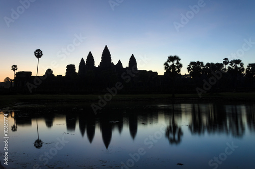 Angkor Wat temple at sunrise in Siem Reap