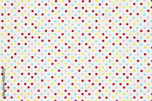 Colourful pastel polka dot pattern background