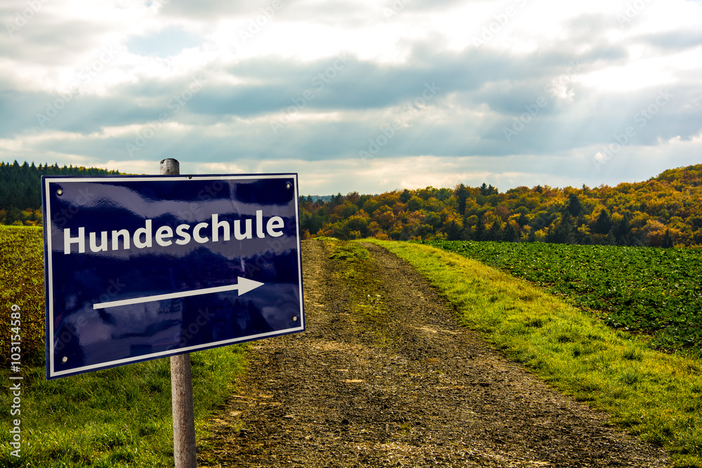 Obraz premium Schild 57 - Hundeschule