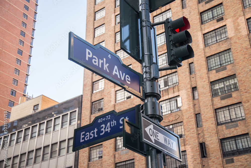 Obraz premium Street signs in Manhattan