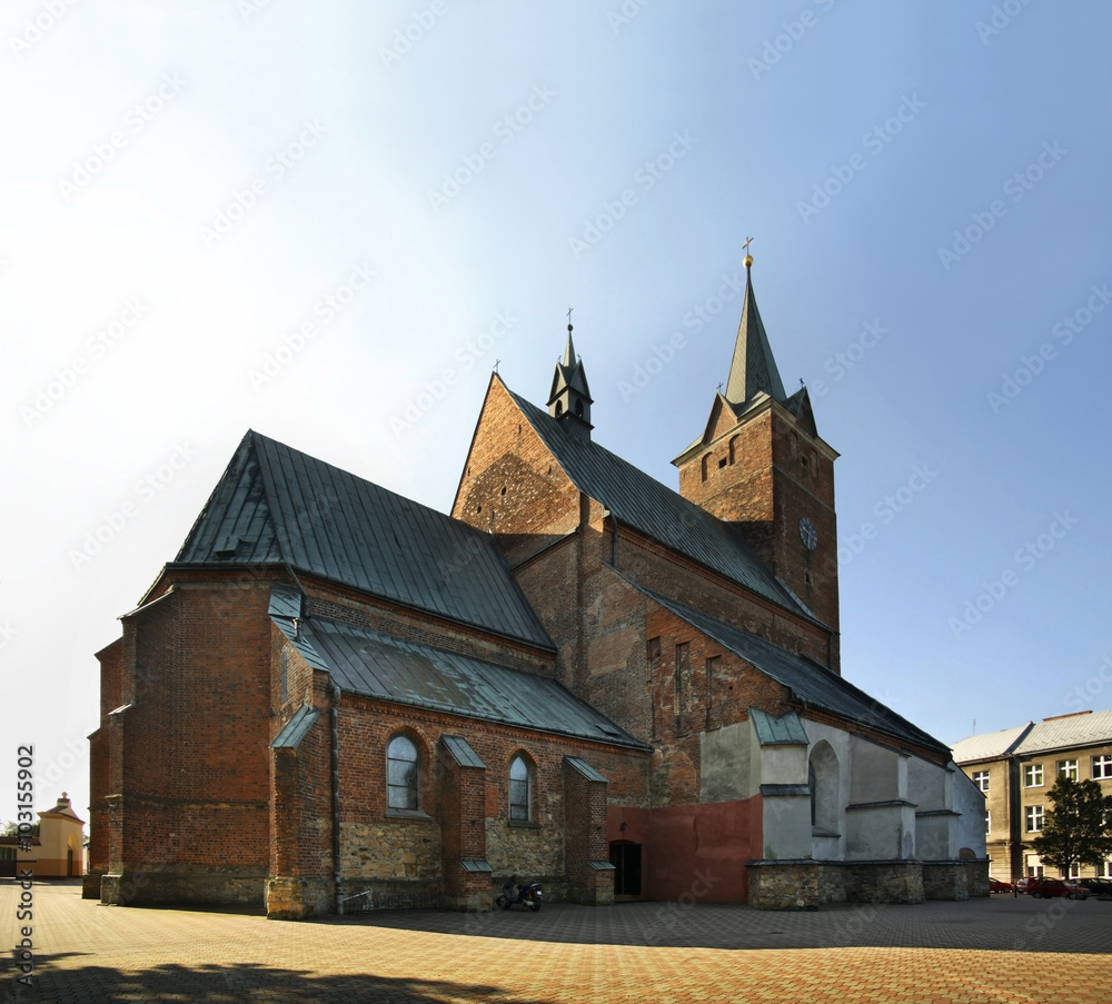 Church of St. John Baptist in Pilzno. Poland