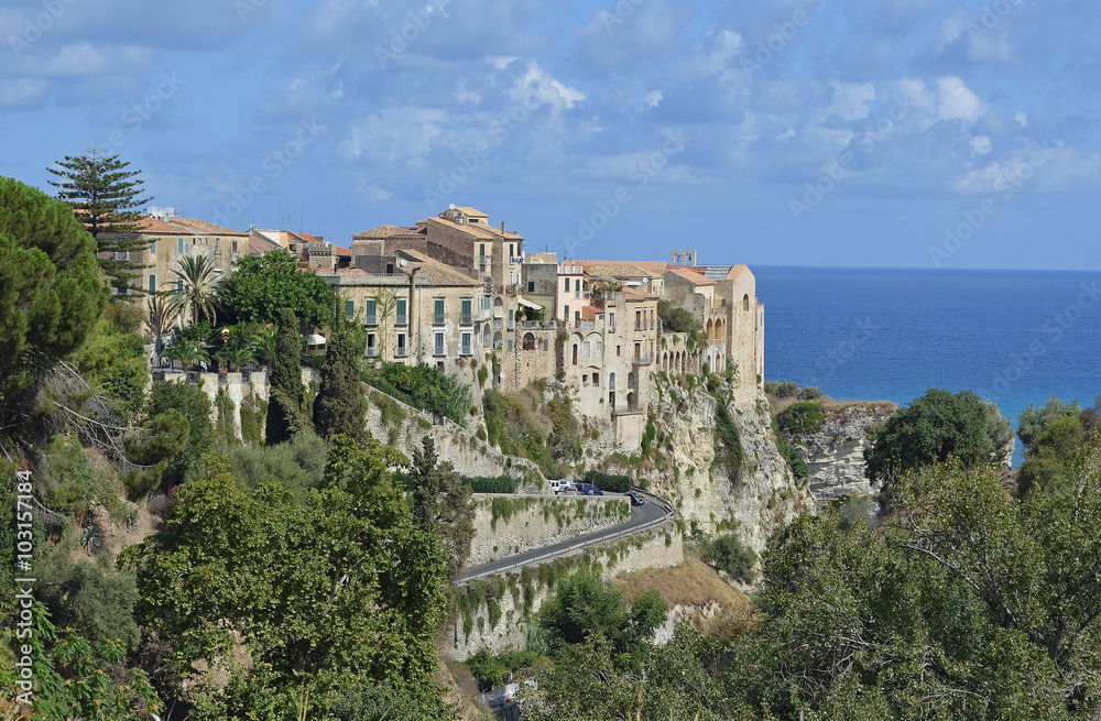 Tropea Southern Italian Town where the building seem to come straight out of the cliffs.